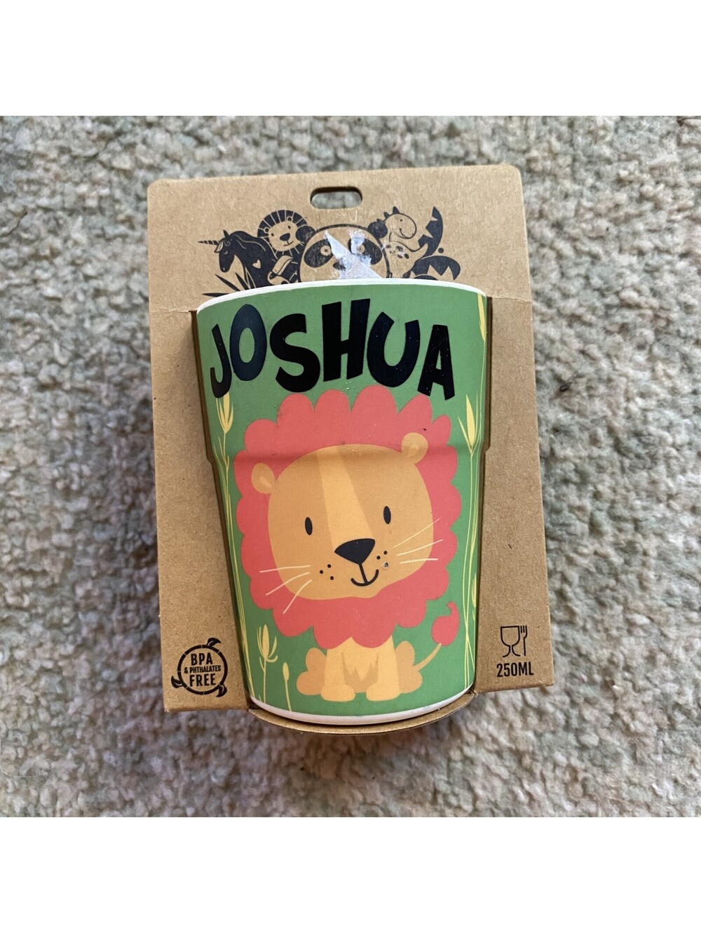 New My Name Panda Crew Personalized  Cup - Joshua - BPA Free - 250ML